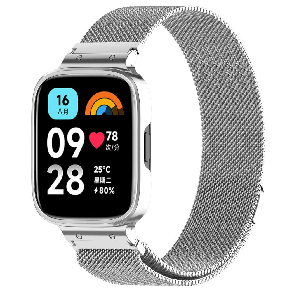 Metal Og Plastik Universal Rem passer til Xiaomi Redmi Watch 3 Active / Xiaomi Mi Watch Lite 3 - Sølv#serie_5