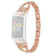 Remarcablemente A La Moda Fitbit Charge 2 Metal Y Estrás Correa Reloj
