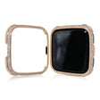 Funda de aleación de aluminio con decoración de strass de dos filas para Fitbit Versa 