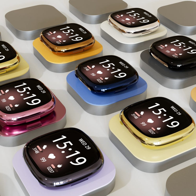 Fint Silikone Cover til Fitbit Sense 2 - Sort#serie_6