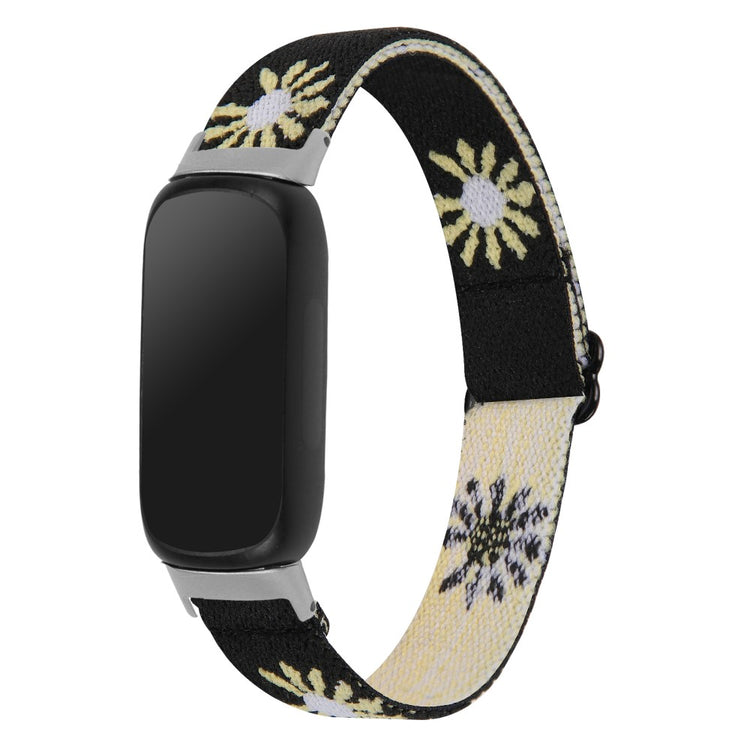 Skøn Nylon Rem passer til Fitbit Inspire 3 - Sort#serie_11