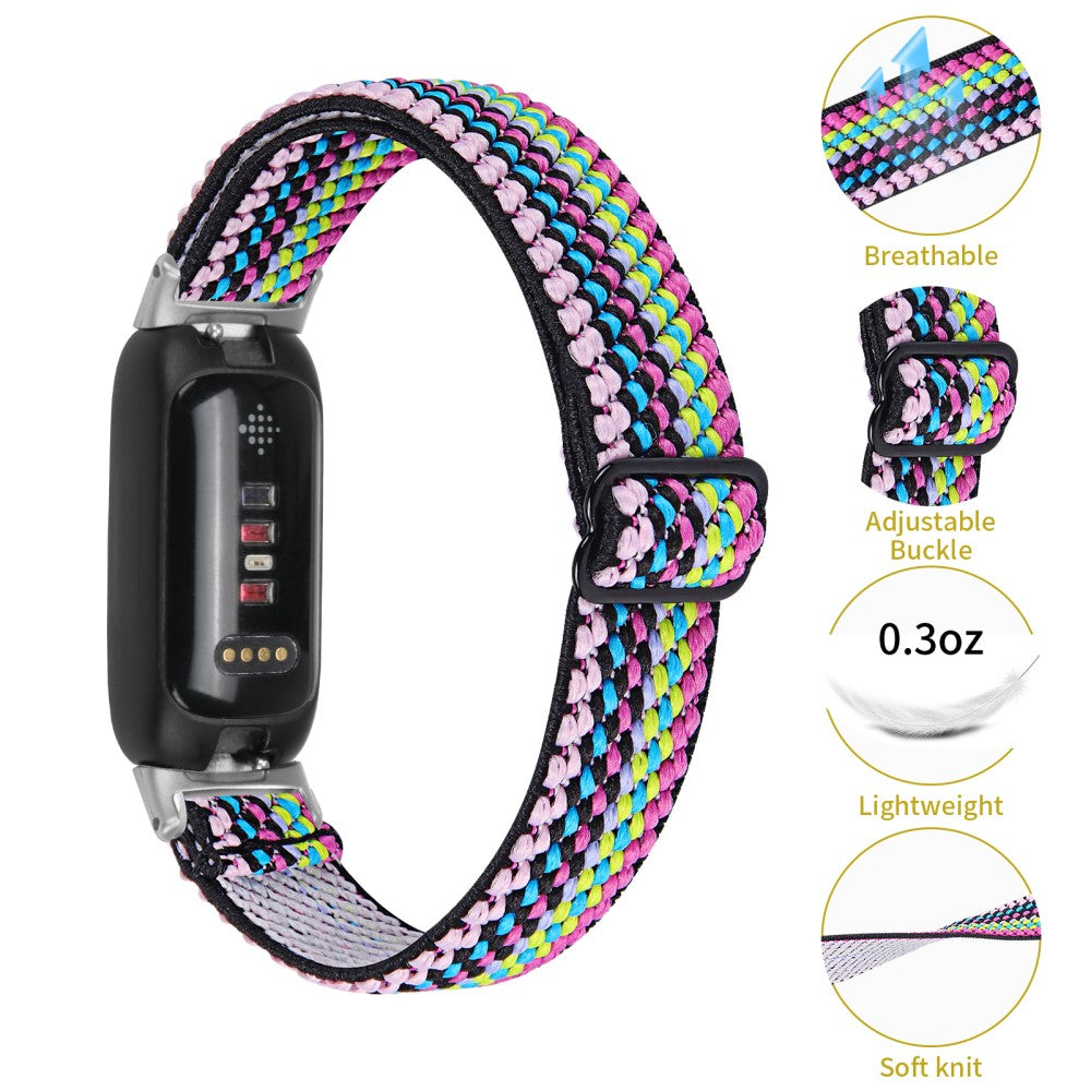 Skøn Nylon Rem passer til Fitbit Inspire 3 - Flerfarvet#serie_3