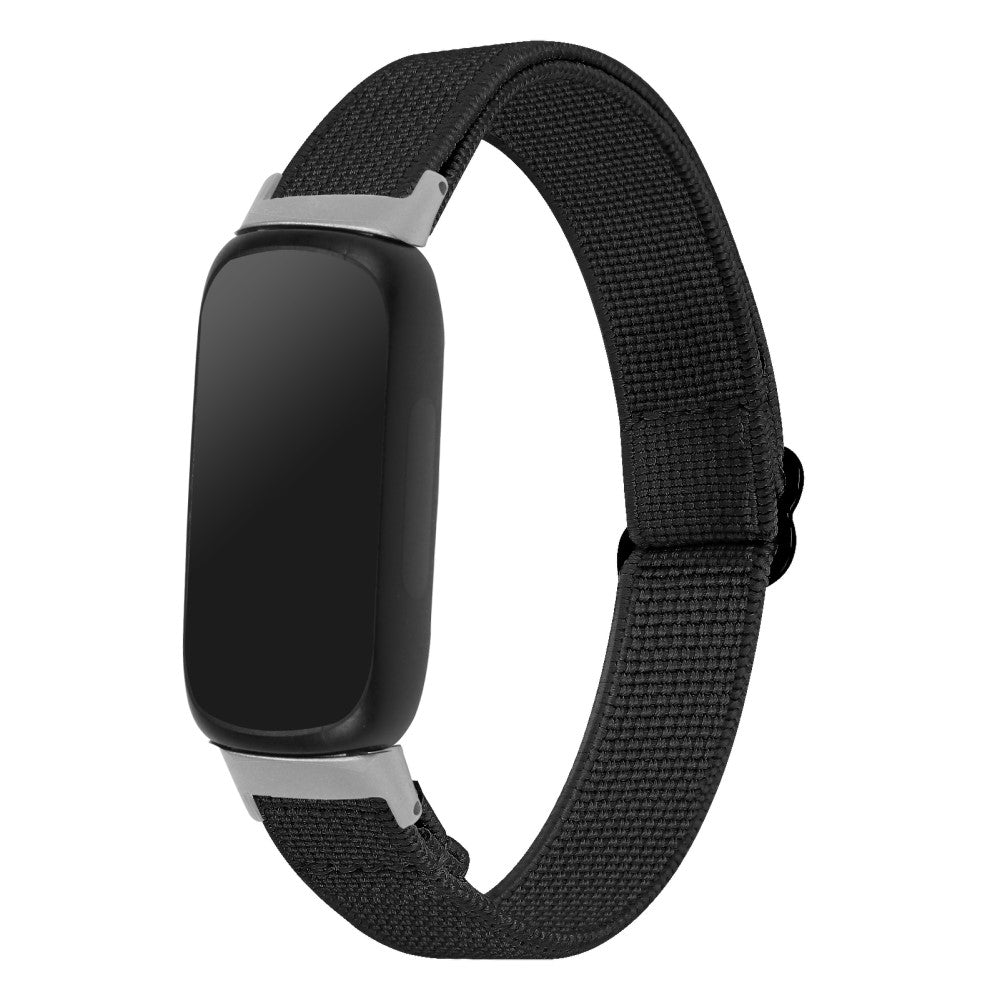 Cool Metal Og Nylon Rem passer til Fitbit Inspire 3 - Sort#serie_4