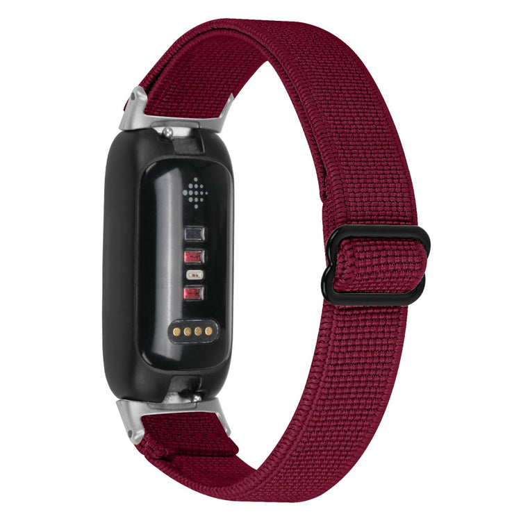 Cool Metal Og Nylon Rem passer til Fitbit Inspire 3 - Rød#serie_5