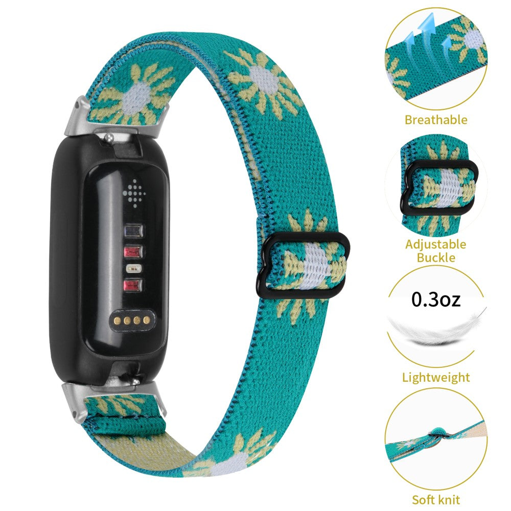 Cool Metal Og Nylon Rem passer til Fitbit Inspire 3 - Grøn#serie_7