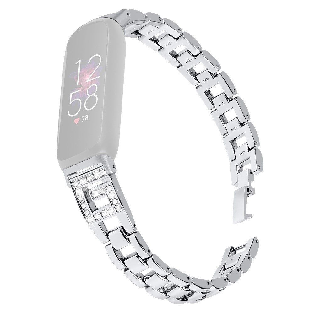 Meget Elegant Metal Rem passer til Fitbit Inspire 3 - Sølv#serie_3