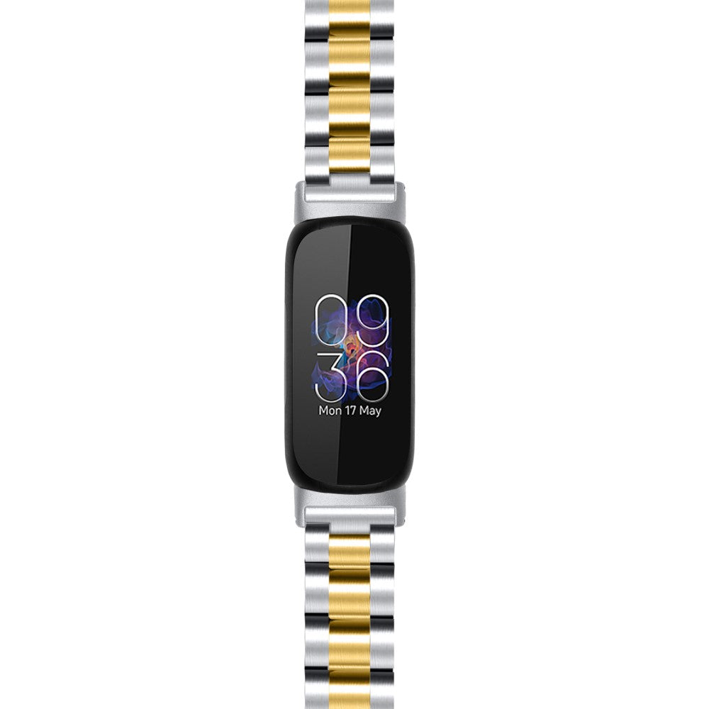 Fantastisk Metal Rem passer til Fitbit Inspire 3 - Guld#serie_2