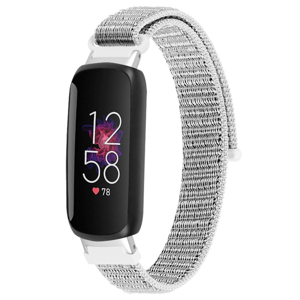 Helt Vildt Skøn Nylon Rem passer til Fitbit Inspire 3 - Hvid#serie_3