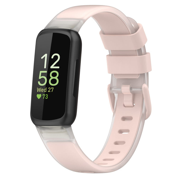 Holdbart Silikone Rem passer til Fitbit Inspire 3 - Pink#serie_5