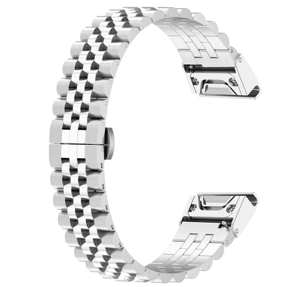Meget Pænt Metal Universal Rem passer til Garmin Smartwatch - Sølv#serie_020