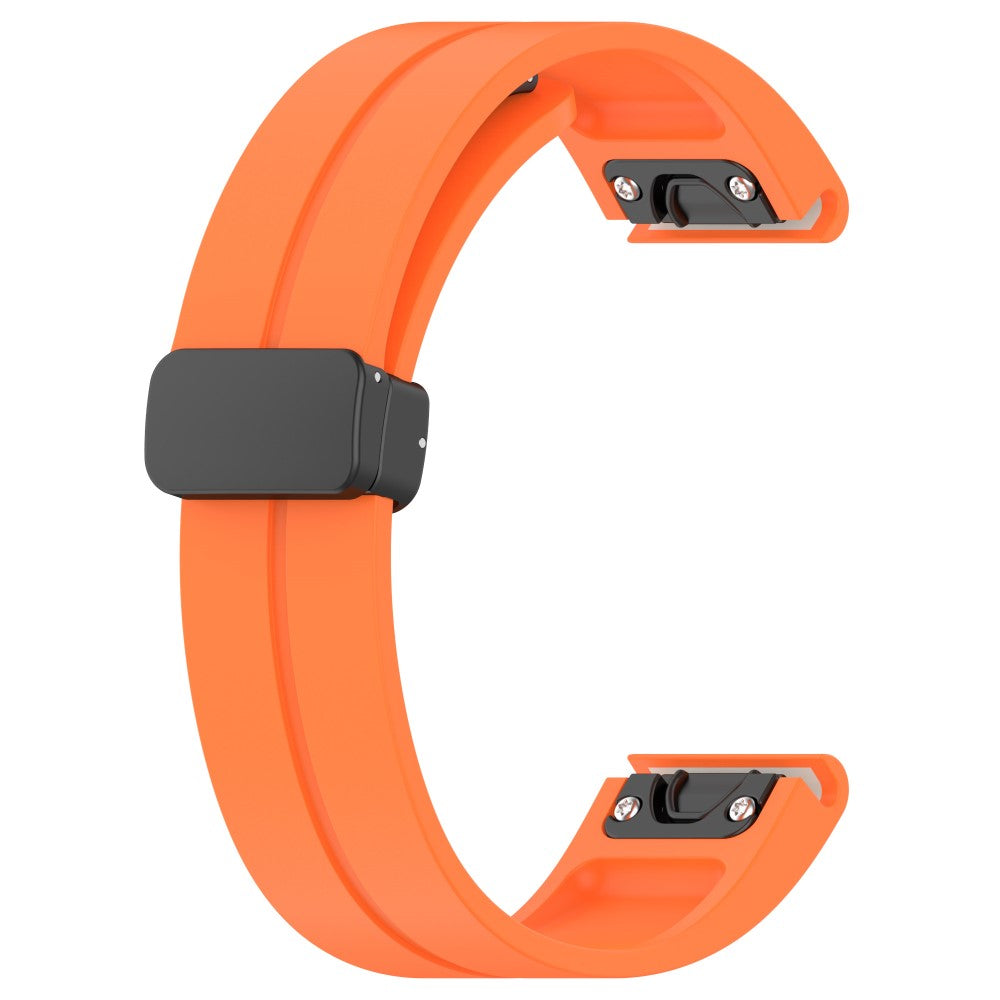 Mega Cool Metal Og Silikone Universal Rem passer til Smartwatch - Orange#serie_4