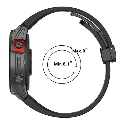26mm multi-hole style silicone strap with buckle for Garmin Watch - Starlight#serie_9