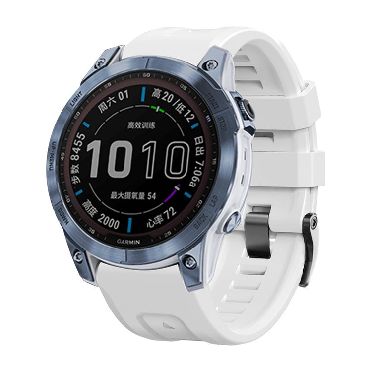 Super Skøn Silikone Universal Rem passer til Smartwatch - Hvid#serie_1