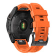 26mm silicone strap for Garmin watch with black buckle