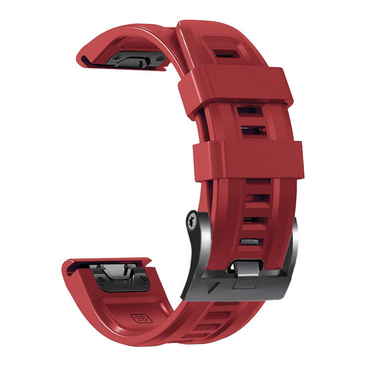 Super Skøn Silikone Universal Rem passer til Smartwatch - Rød#serie_6