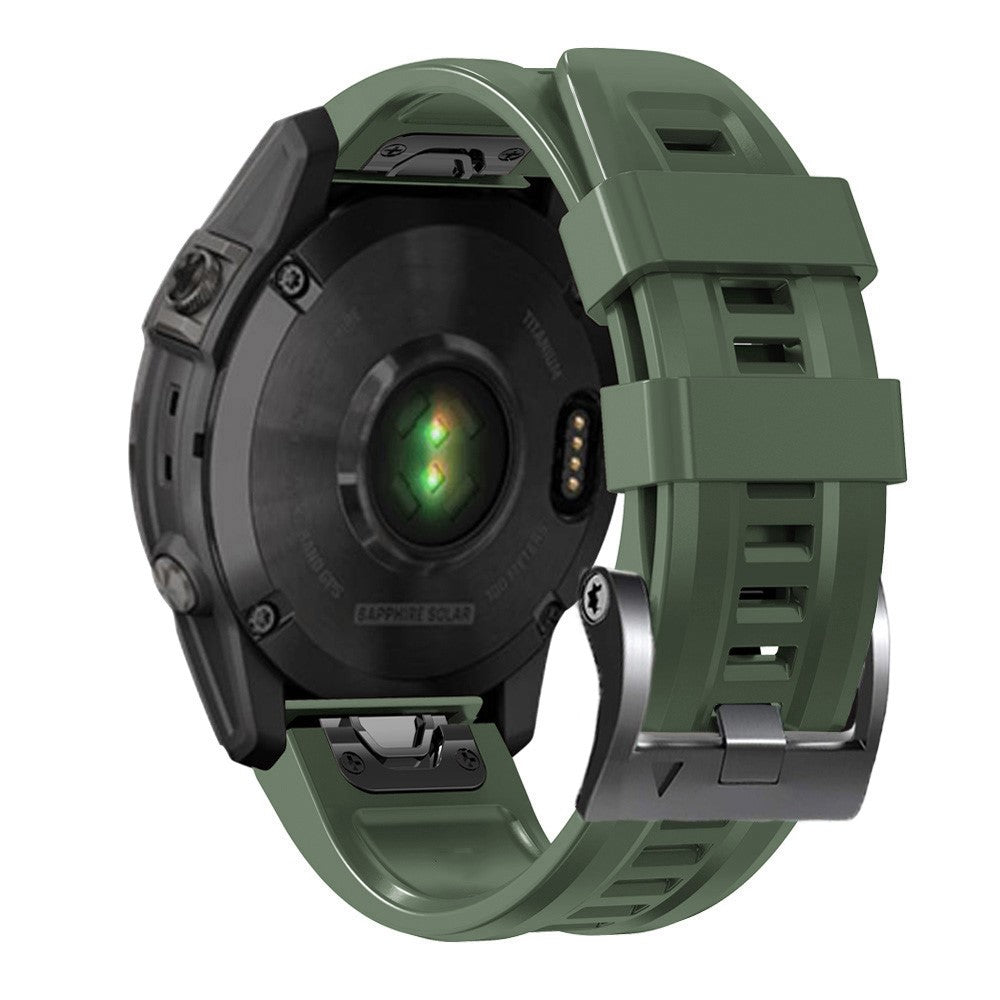 Super Skøn Silikone Universal Rem passer til Smartwatch - Grøn#serie_8