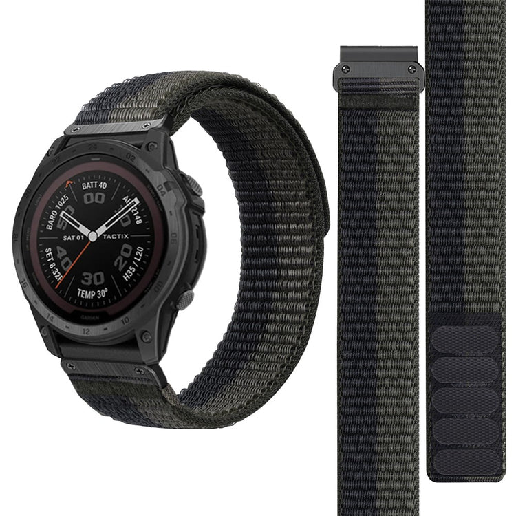 Meget Fed Nylon Universal Rem passer til Smartwatch - Sølv#serie_1