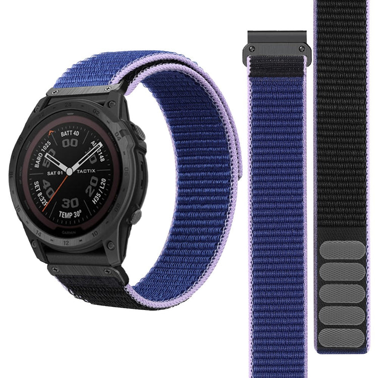 Meget Fed Nylon Universal Rem passer til Smartwatch - Blå#serie_3