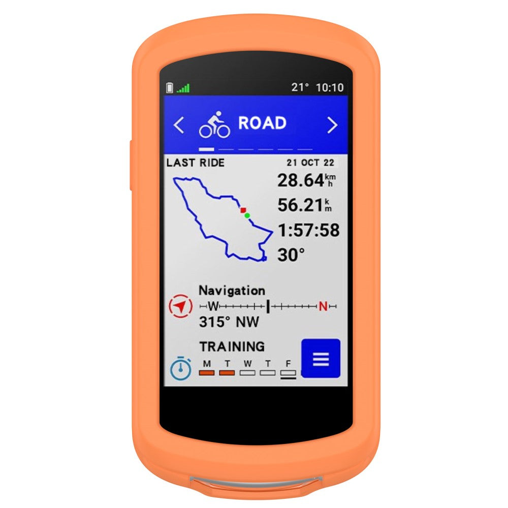 Fed Silikone Cover til Garmin Edge 1040 - Orange#serie_4