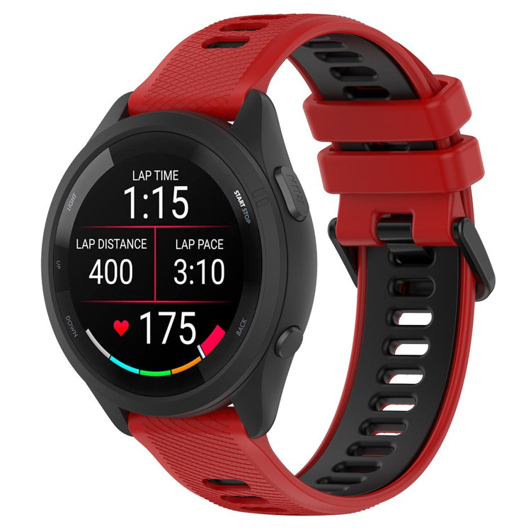 Mega Cool Silikone Rem passer til Garmin Forerunner 265S - Rød#serie_2