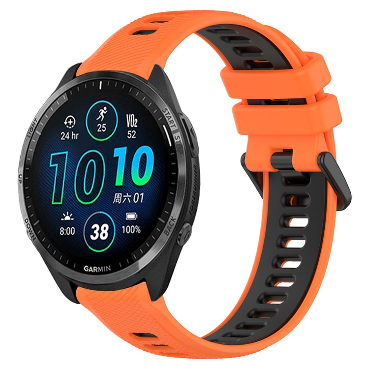 Supercool Silikone Universal Rem passer til Garmin Smartwatch - Orange#serie_2