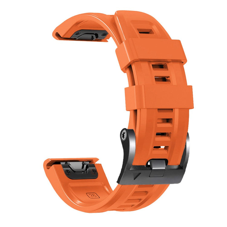 Super Holdbart Silikone Universal Rem passer til Smartwatch - Orange#serie_4