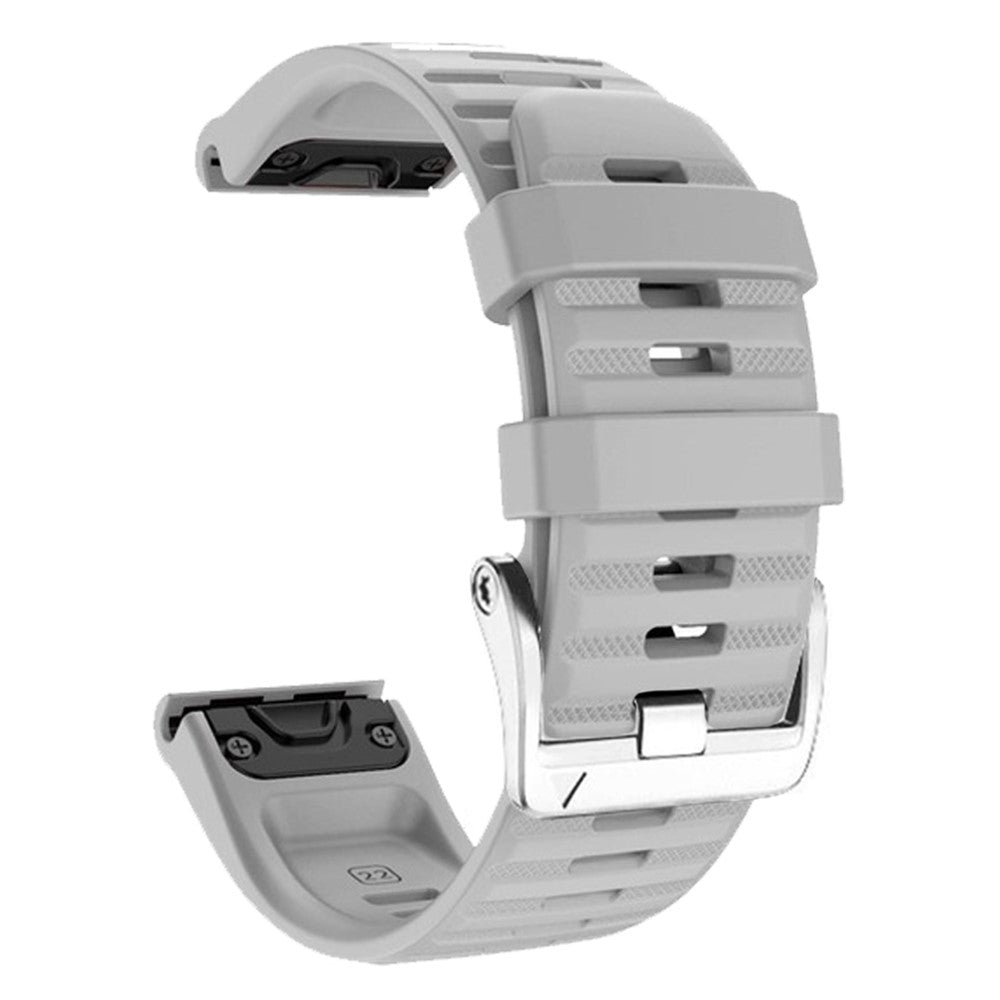 Helt Vildt Flot Silikone Universal Rem passer til Smartwatch - Sølv#serie_8