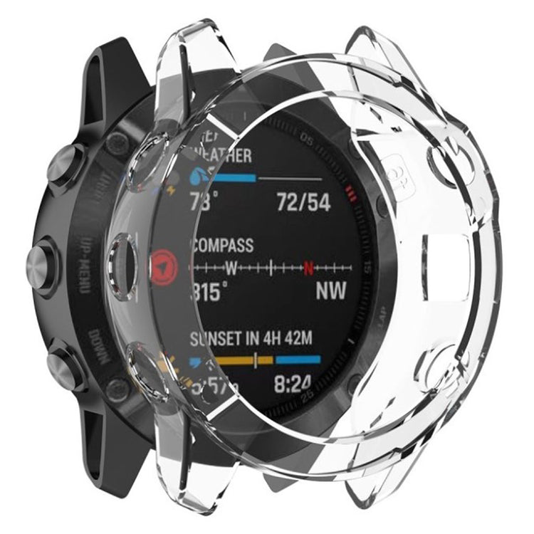 Vildt Godt Garmin Fenix 6X Pro Silikone Cover - Sølv#serie_2