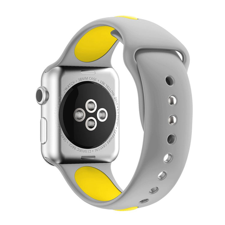 Gul Apple Watch Series 1-3 42mm Silikone Urrem#serie_5