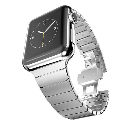 Vildt sejt Apple Watch Series 1-3 42mm Metal Rem - Sølv#serie_4