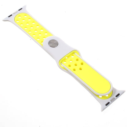 Helt vildt rart Apple Watch Series 1-3 42mm Silikone Rem - Gul#serie_4