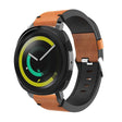 Samsung Gear Sport costura correa de reloj de cuero auténtico
