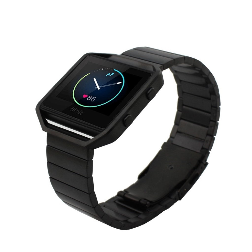 Rigtigt fint Fitbit Blaze Metal Rem - Sort#serie_4