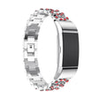 Correa de reloj de pulsera de aleación de diamantes de lujo Fitbit Charge 2 
