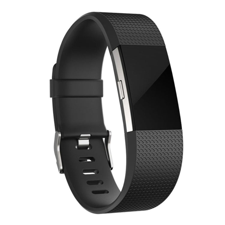 Mega cool Fitbit Charge 2 Silikone Rem - Sort#serie_9