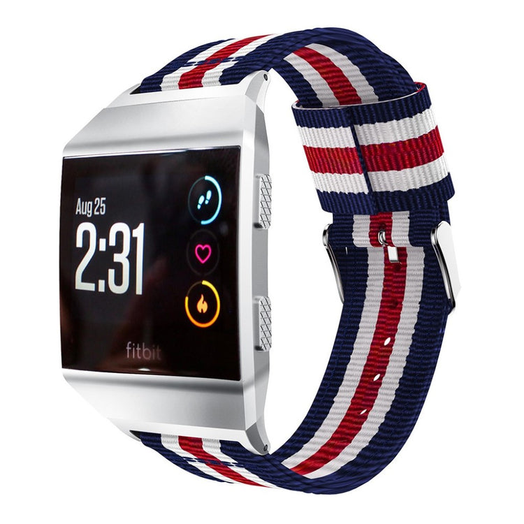 Helt vildt elegant Fitbit Ionic Nylon Rem - Flerfarvet#serie_4