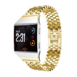 Correa de reloj Fitbit Ionic de malla hexagonal de acero inoxidable 