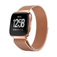 Correa milanesa de lujo para reloj Fitbit Versa de acero inoxidable 