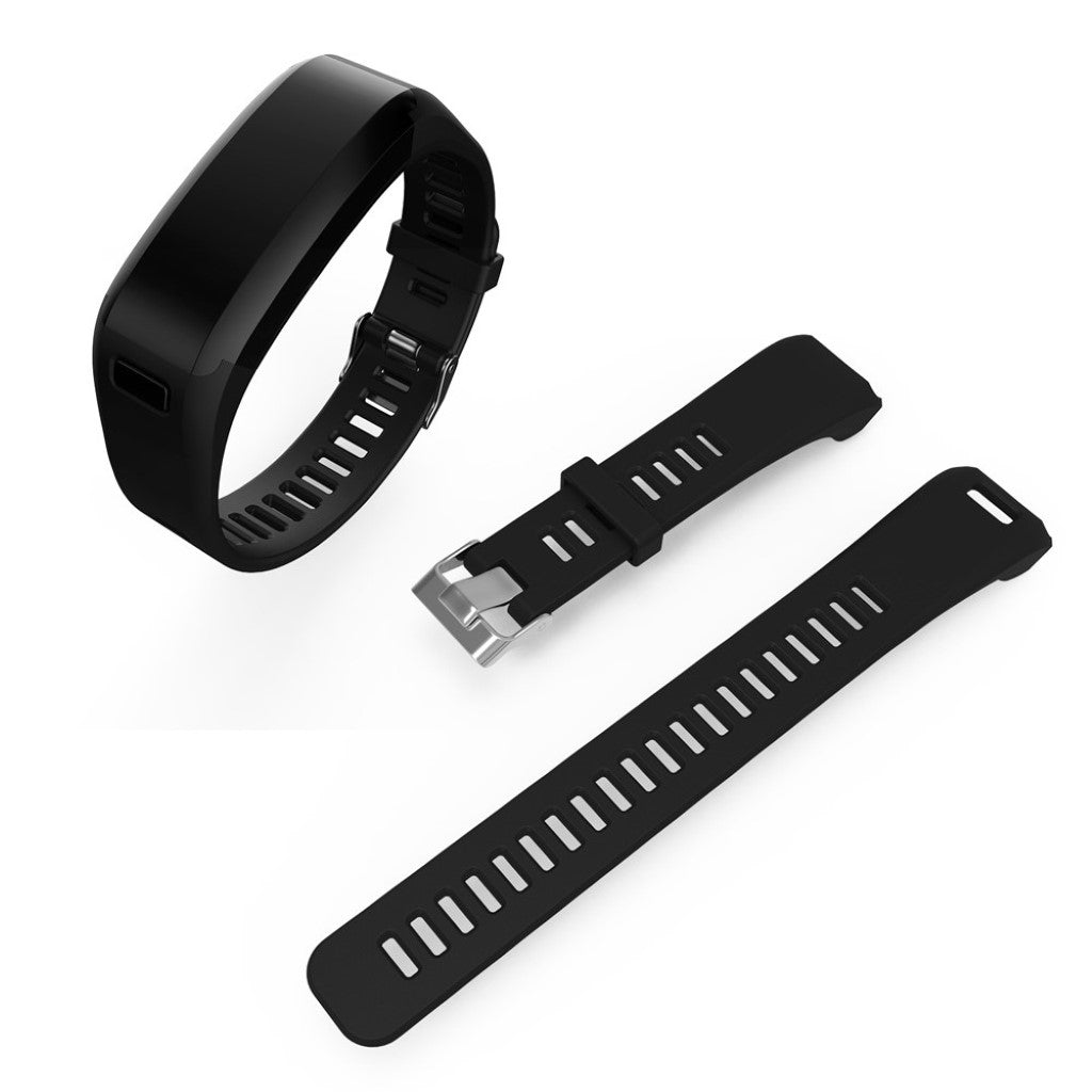 Vildt nydelig Garmin Vivosmart HR Silikone Rem - Sort#serie_8