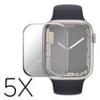 5Pcs ENKAY Apple Watch (45mm) Curva 3D + Protector de pantalla de cristal templado PMMA