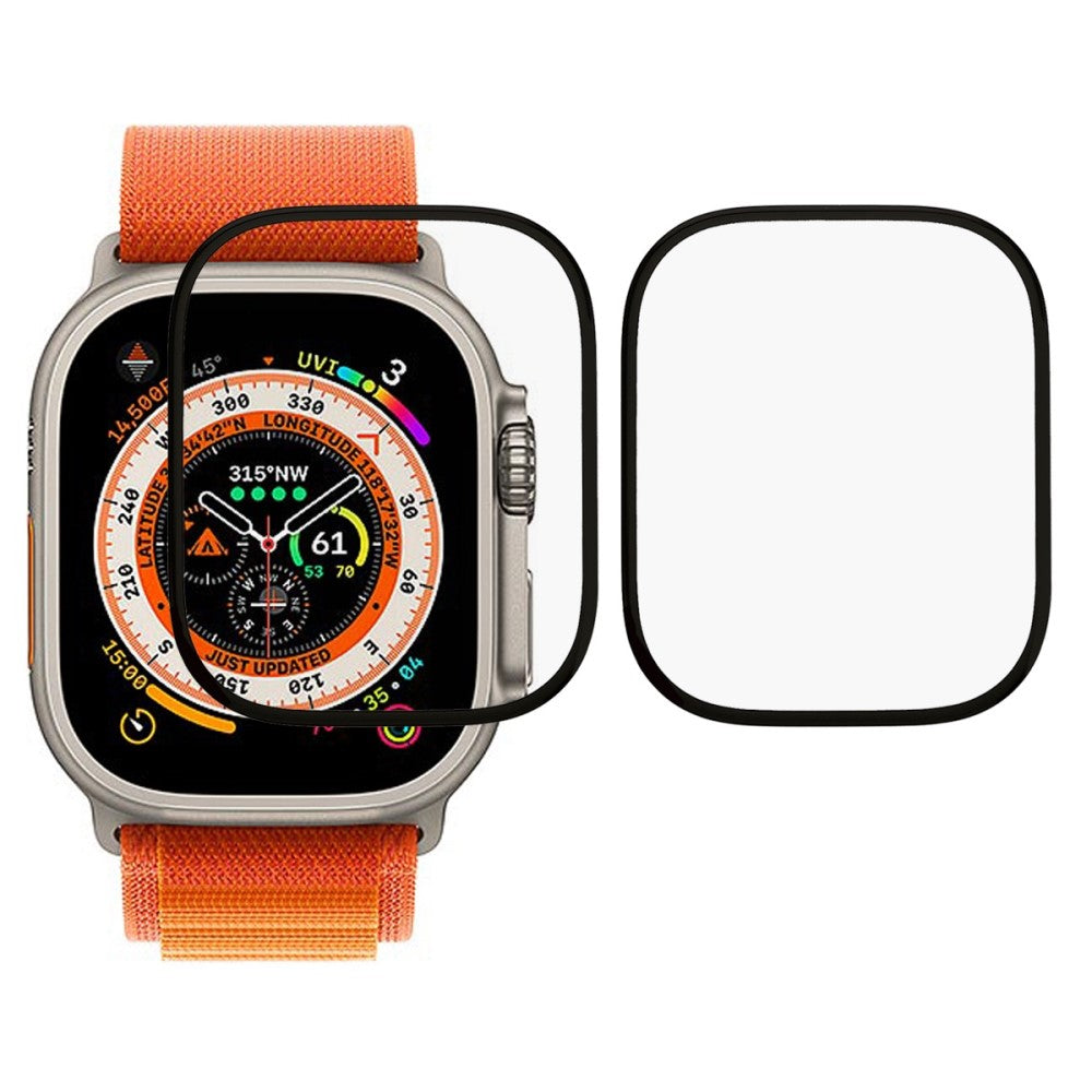 2stk Apple Watch Ultra Plastik  HD Skærmbeskytter - Gennemsigtig#serie_589