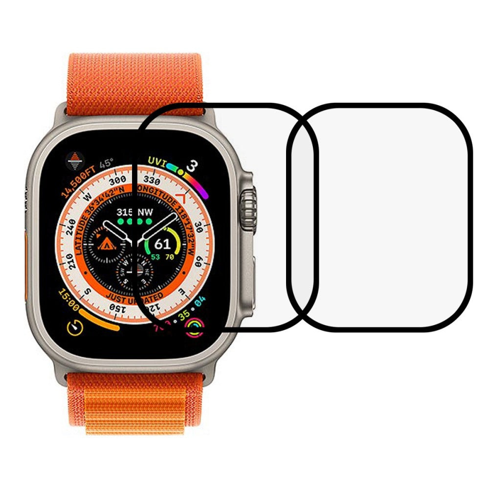 2stk Apple Watch Ultra Hærdet Glas Skærmbeskytter - Gennemsigtig#serie_590
