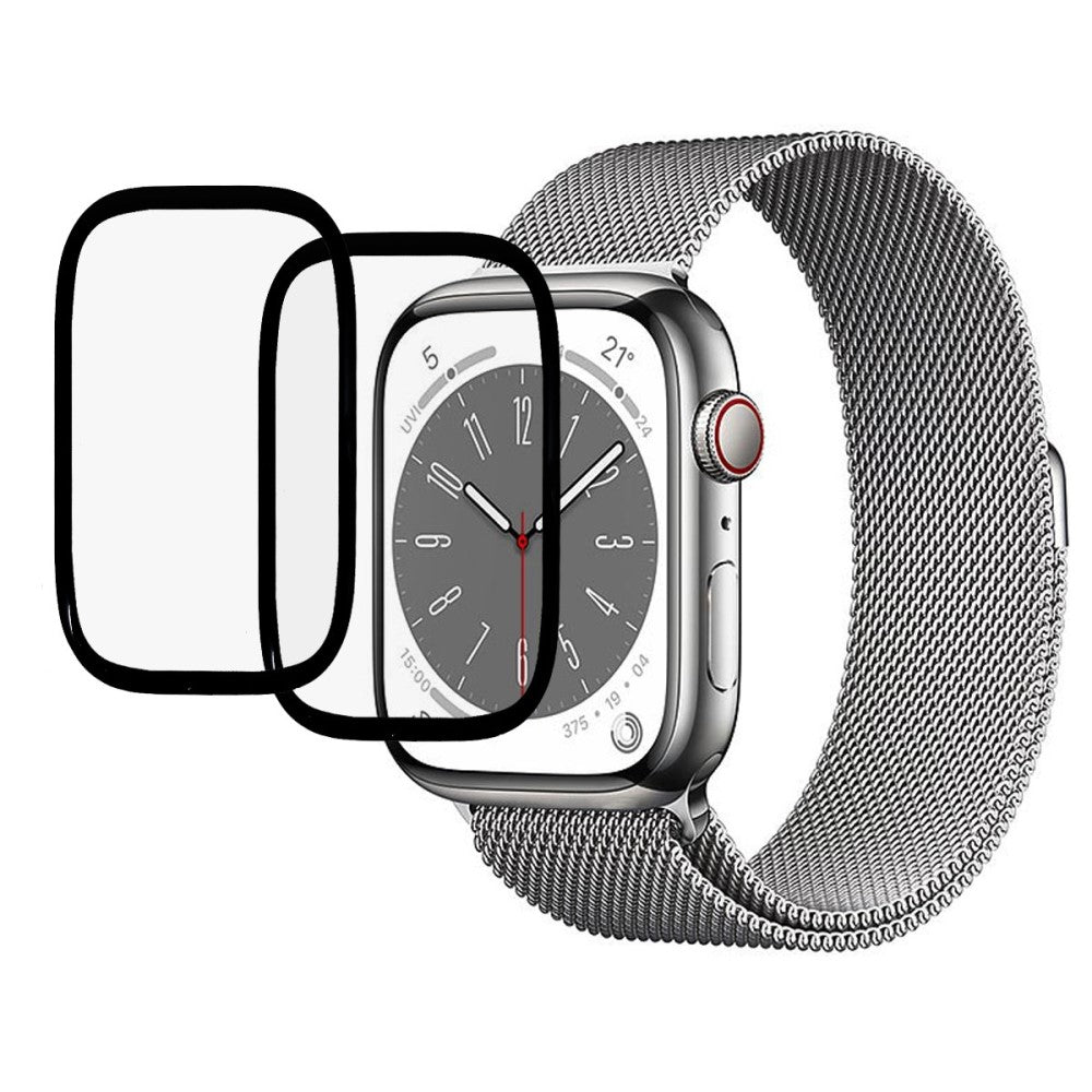 2stk Apple Watch Series 8 (45mm) / Apple Watch Series 7 45mm Plastik  HD Skærmbeskytter - Gennemsigtig#serie_587