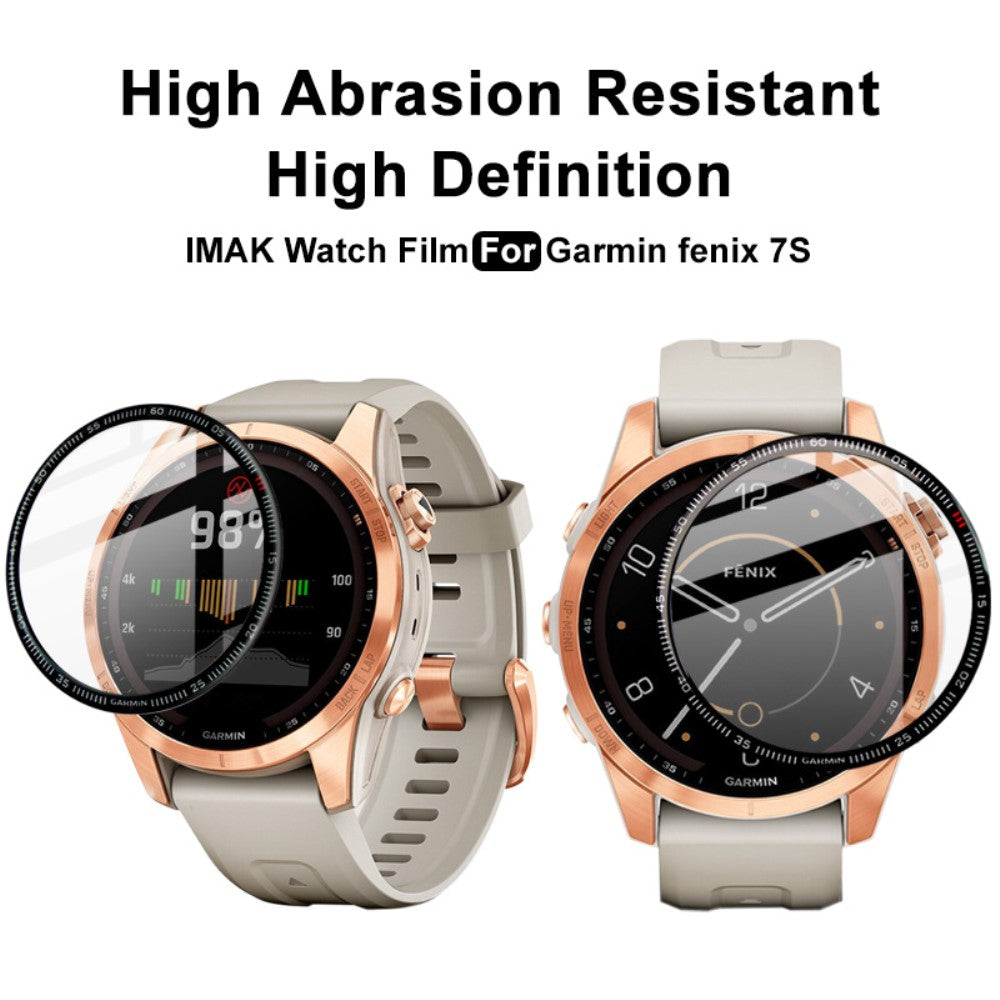 Garmin Fenix 7S Plastik  HD Skærmbeskytter - Gennemsigtig#serie_204