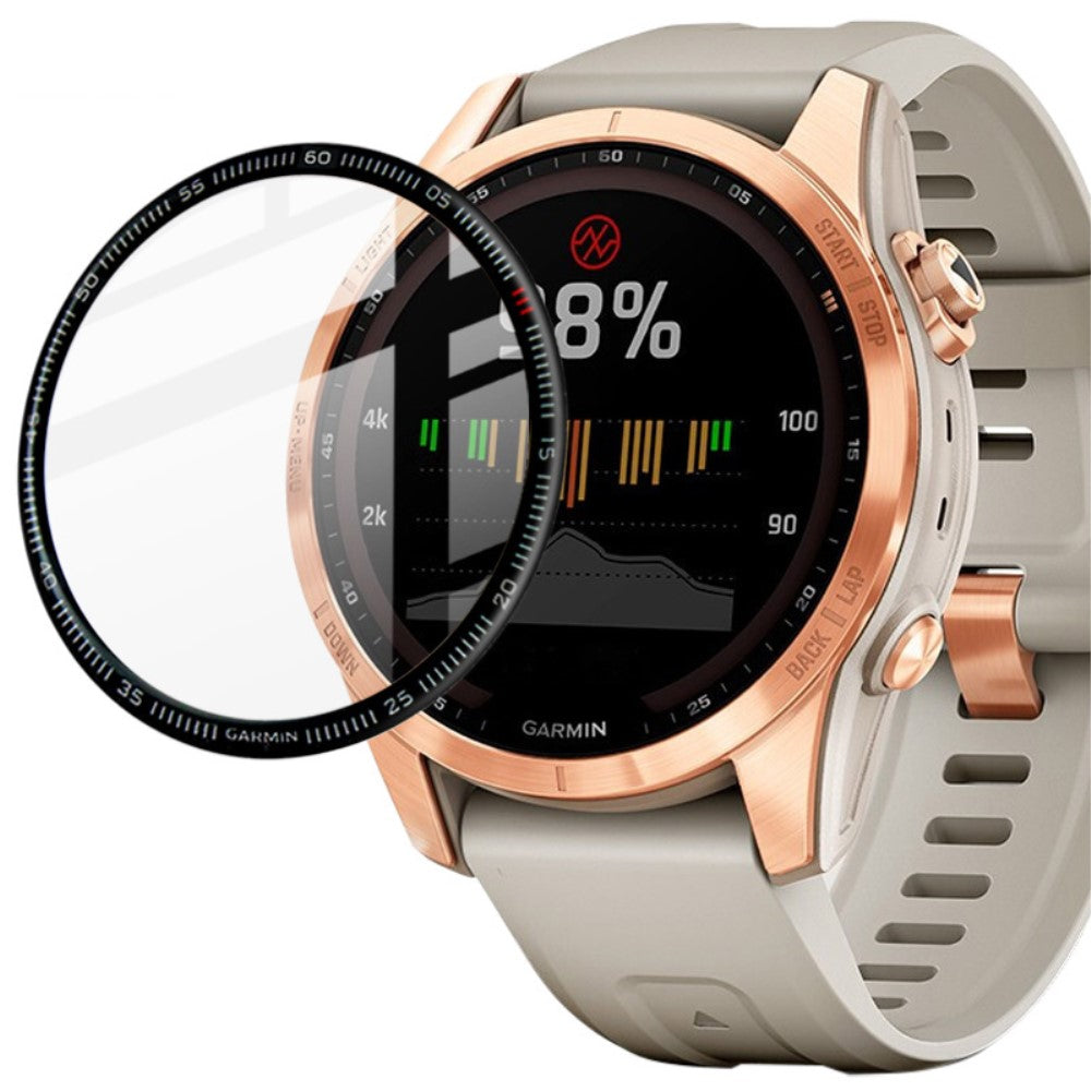 Garmin Fenix 7S Plastik  HD Skærmbeskytter - Gennemsigtig#serie_204