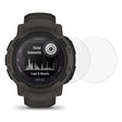 2Piezas Garmin Instinct 2 protector de pantalla de cristal templado ultra transparente con borde de arco