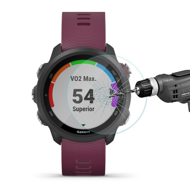 Garmin Forerunner 245 Hærdet Glas  9H Skærmbeskytter - Gennemsigtig#serie_049