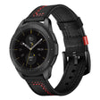 Huawei Watch GT / Samsung Galaxy Watch Correa de reloj de cuero auténtico con textura de puntadas de 46 mm 