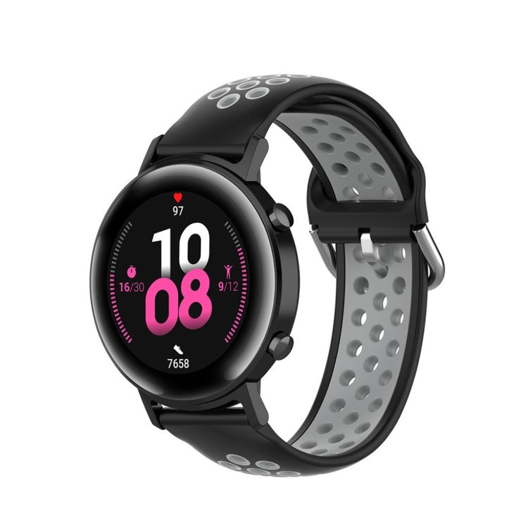 Kønt Amazfit Youth / Huawei Watch GT 2 42mm Silikone Rem - Sort#serie_3