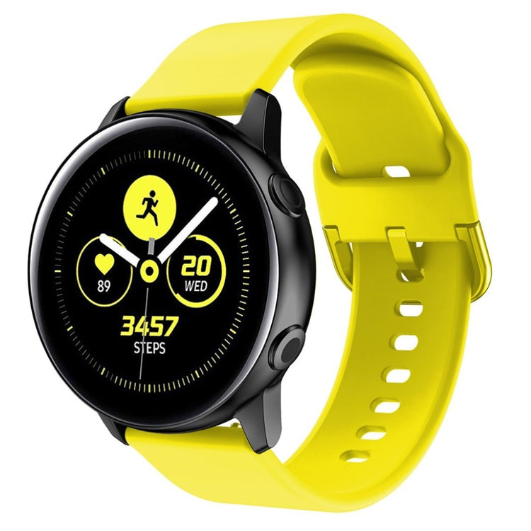 Vildt fed Amazfit GTS / Huawei Watch GT 2 42mm Silikone Rem - Gul#serie_6